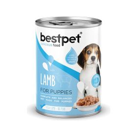 Bestpet Taze Kuzu Parça Etli ve Soslu 12x400 gr Yavru Köpek Yaş Mama