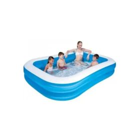 Bestway 12819 211x132x46 CM Büyük Boy Dikdörtgen Şişme Aile Havuzu