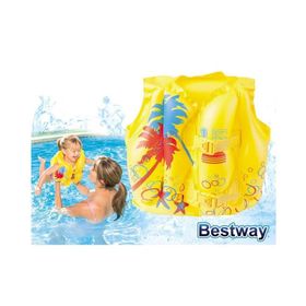 Bestway 32069 Sarı Tropikal 3-6 Yaş Desenli Can Yeleği