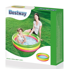 Bestway 51104 Şişme Tabanlı 3 Boğumlu Renkli Havuz