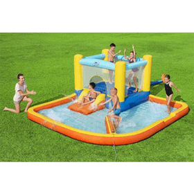 Bestway 53381 Trambolin ve Kaydıraklı Su Parkı Eğlence Havuzu