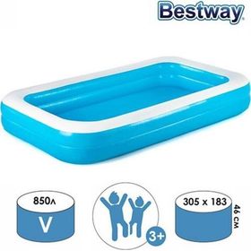 Bestway 54150 Mavi Dikdörtgen Şişme Çocuk Havuzu