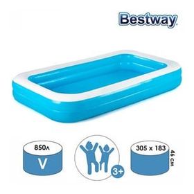 Bestway 54150 Mavi Dikdörtgen Şişme Çocuk Havuzu