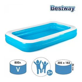 Bestway 54150 Mavi Dikdörtgen Şişme Çocuk Havuzu