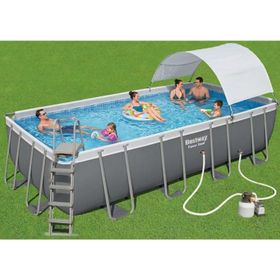 Bestway 56466 Bw596 549x274x122 cm Steel Pro Max Gölgelikli Prefabrik Yer Üstü Havuz Seti