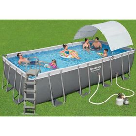 Bestway 56466 Bw596 549x274x122 cm Steel Pro Max Gölgelikli Prefabrik Yer Üstü Havuz Seti