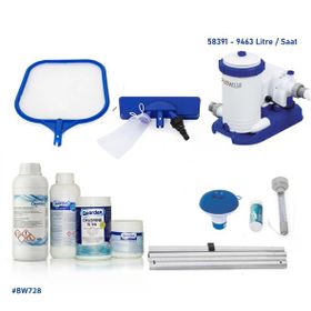 Bestway 58391 BW728 İntex Havuzlarla Uyumlu Full Havuz Temizlik Seti