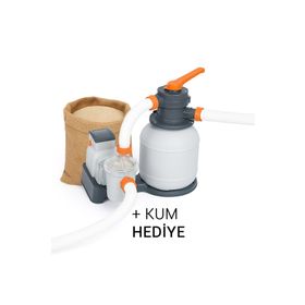 Bestway 58497 6056 lt İntex Havuzlarla Uyumlu Kum Filtreli Devirdaim Motoru
