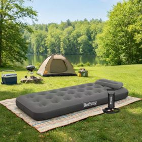 Bestway 671GYBW142 185x76x22 cm Single El Pompası Ve Yastık Tek Kişilik Şişme Yatak