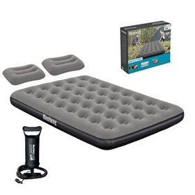 Bestway 671GZ El Pompası + Yastık ve 2 Kişilik Şişme Yatak