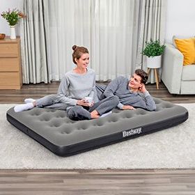 Bestway 671GZ El Pompası + Yastık ve 2 Kişilik Şişme Yatak
