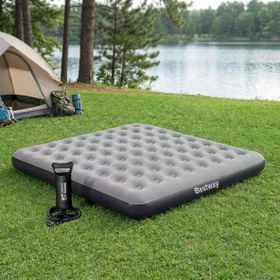 Bestway 671HC BW148 203x183x22 cm Ultra King 3 Kişilik Manuel El Pompalı Şişme Yatak