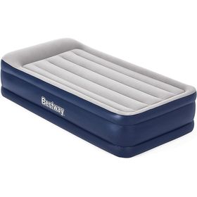 Bestway 67628 Gri 1 Kişilik Yüksek Pompalı Şişme Yatak