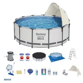 Bestway BW549 5612X 427x122 cm Gölgelikli Prefabrik Havuz Seti