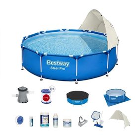 Bestway BW555 56677 305x76 cm Gölgelikli Prefabrik Havuz Seti