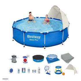 Bestway BW565 56677 305x76 cm Gölgelikli Prefabrik Havuz Seti