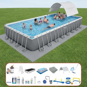 Bestway BW580 56623 956x488x132 cm Gölgelikli Prefabrik Havuz Seti