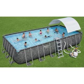 Bestway Bw587 Apx 365 732x366x132 cm Gölgelikli Prefabrik Dikdörtgen Havuz Seti