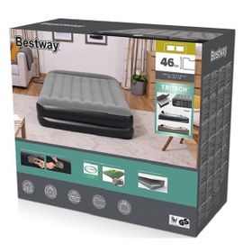 Bestway Pavillo 67403 203x152x38 cm 295 kg Gri Fiş Pompalı Çift Kişilik Şişme Yatak