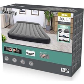 Bestway Pavillo 67464 Gri 203x152x30 cm Fiş Pompalı Şişme Yatak