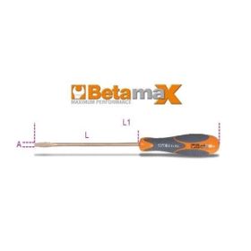 Beta 1270BA 3x75 mm Kıvılcım Çıkarmaz Düz Tornavida