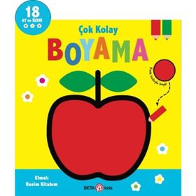Beta Kids Çok Kolay Boyama Elmalı Resim Kitabım