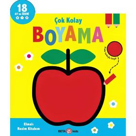 Beta Kids Çok Kolay Boyama Elmalı Resim Kitabım