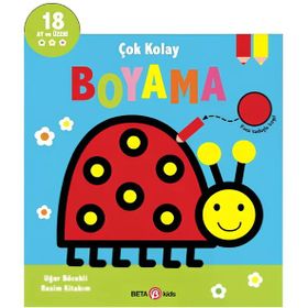 Beta Kids Çok Kolay Boyama Uğur Böcekli Resim Kitabım