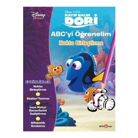 Beta Kids Disney Eğitsel Dori ABC’yi Öğrenelim Nokta Birleştirme Kitabı