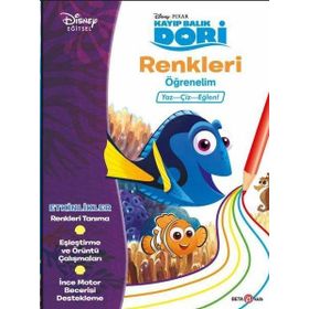 Beta Kids Disney Eğitsel Dori Renkleri Öğrenelim Kitabı