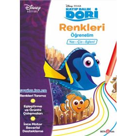 Beta Kids Disney Eğitsel Dori Renkleri Öğrenelim Kitabı
