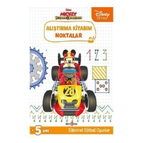 Beta Kids Disney Eğitsel Mickey ve Çılgın Yarışçılar Alıştırma Kitabım Noktalar Kitabı