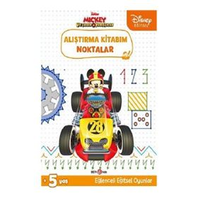 Beta Kids Disney Eğitsel Mickey ve Çılgın Yarışçılar Alıştırma Kitabım Noktalar Kitabı