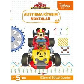 Beta Kids Disney Eğitsel Mickey ve Çılgın Yarışçılar Alıştırma Kitabım Noktalar Kitabı