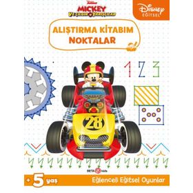Beta Kids Disney Eğitsel Mickey ve Çılgın Yarışçılar Alıştırma Kitabım Noktalar Kitabı