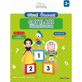 Beta Kids Disney Eğitsel Okul Öncesi Sayıları Öğreniyorum Kitabı