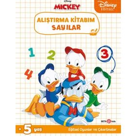Beta Kids Disney Eğitsel Sayılar Çıkartmalı Alıştırma Kitabım