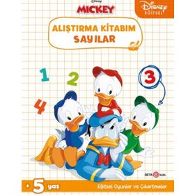 Beta Kids Disney Eğitsel Sayılar Çıkartmalı Alıştırma Kitabım