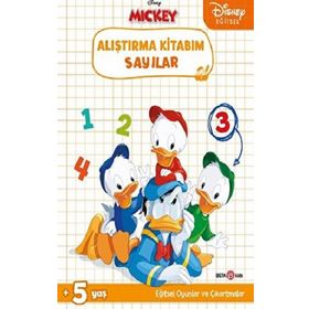 Beta Kids Disney Eğitsel Sayılar Çıkartmalı Alıştırma Kitabım