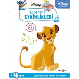 Beta Kids Disney Eğitsel Simba El Becerisi Etkinlikleri Yazıya Hazırlık Kitabı