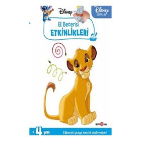 Beta Kids Disney Eğitsel Simba El Becerisi Etkinlikleri Yazıya Hazırlık Kitabı