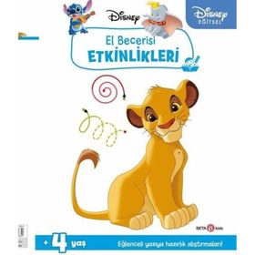 Beta Kids Disney Eğitsel Simba El Becerisi Etkinlikleri Yazıya Hazırlık Kitabı