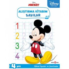 Beta Kids Disney MICKEY Eğitsel Çıkartmalı Alıştırma Kitabım Sayılar Kitabı