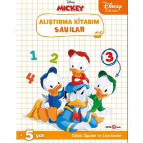 Beta Kids Disney MICKEY Eğitsel Çıkartmalı Alıştırma Kitabım Sayılar Kitabı