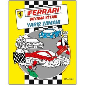 Beta Kids Ferrari Boyama Kitabı Yarış Zamanı