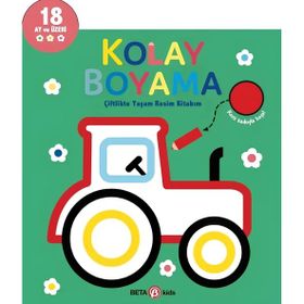 Beta Kids Kolay Boyama Çiflikte Yaşam Resim Kitabım