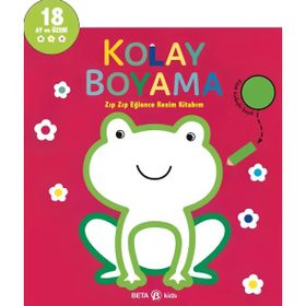 Beta Kids Kolay Boyama Zıp Zıp Eğlence Resim Kitabım