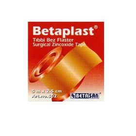 Betasan 5 m x2,50 cm Betaplast Tıbbi Bez Flaster