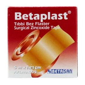 Betasan 5m x1.25cm Betaplast Tıbbi Bez Flaster