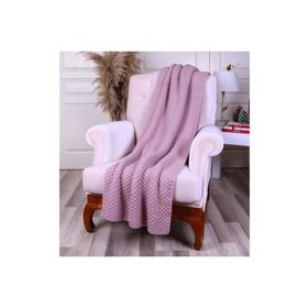 Betires Home Örgü Pudra Koltuk Şalı
